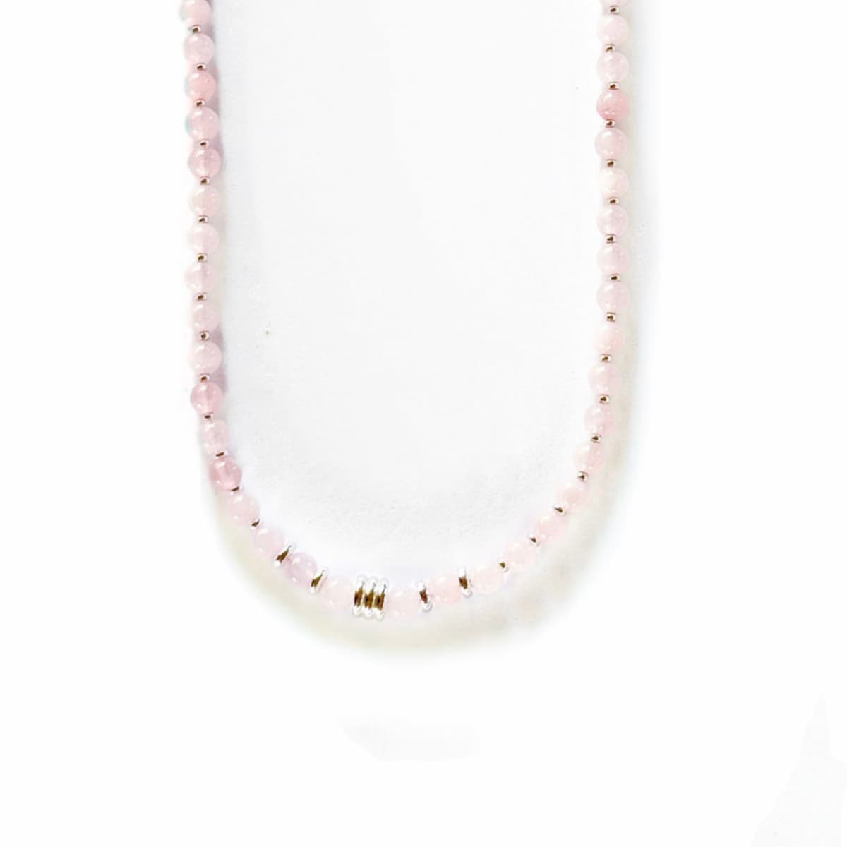 Oracle Rose Quartz Necklace - Handmade by Mella - necklace - 