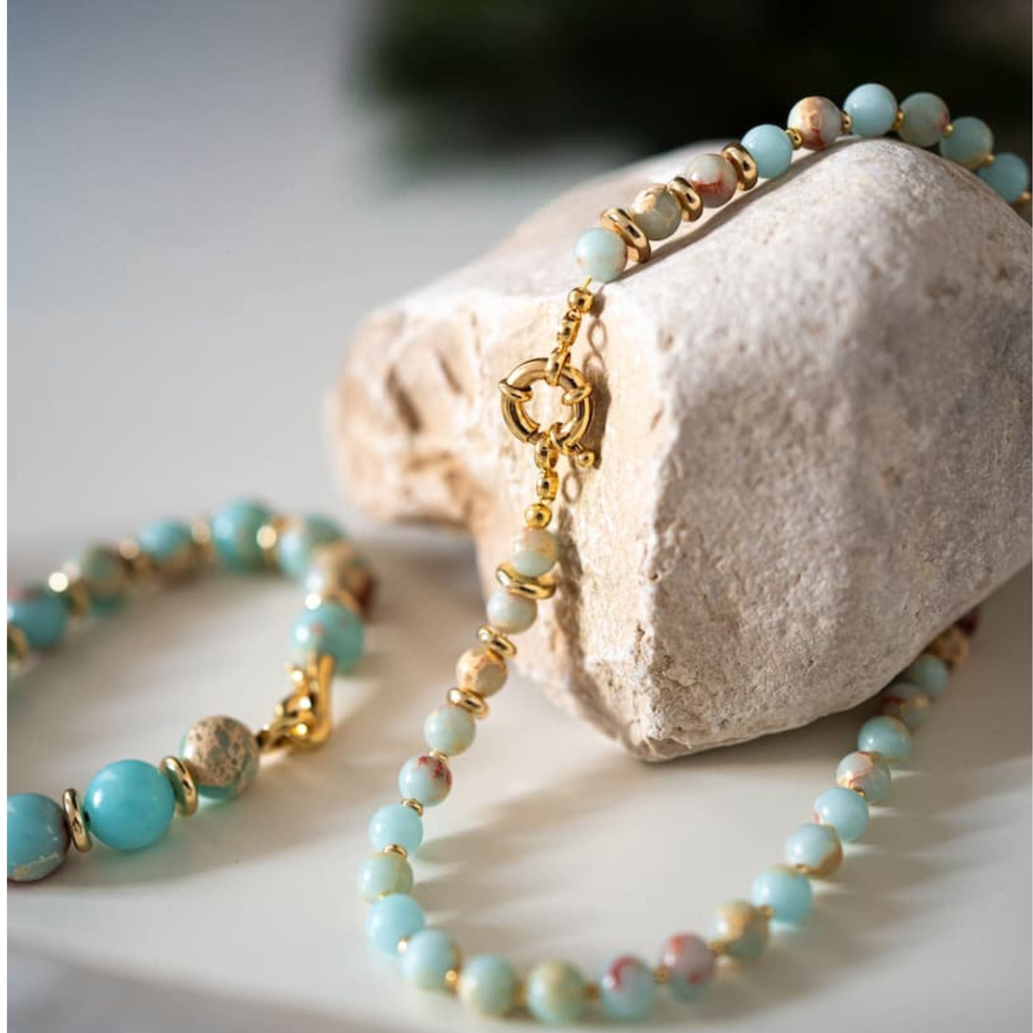 Oracle Shoushan Necklace - Handmade by Mella - necklace - 