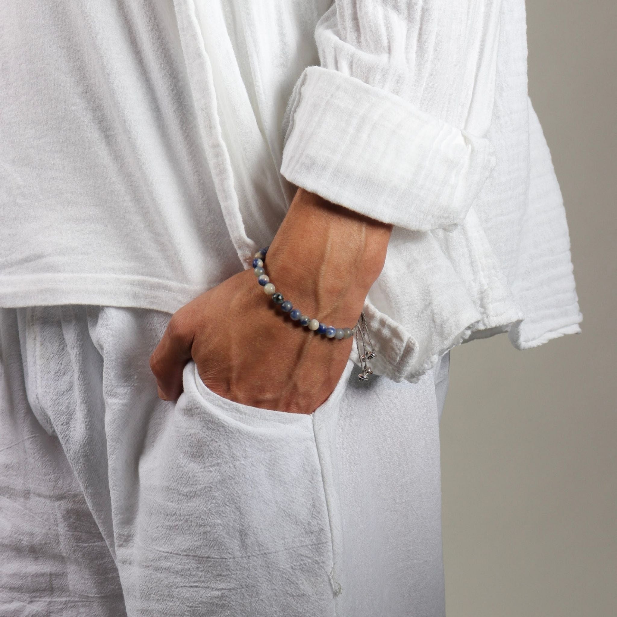 Oracle Sodalite Bracelet - Handmade by Mella - Bracelet - 