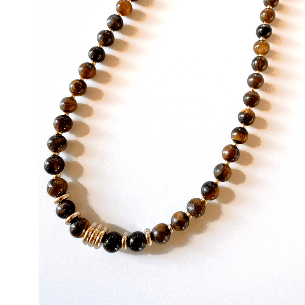 Oracle Tiger Eye Necklace - Handmade by Mella - necklace - 