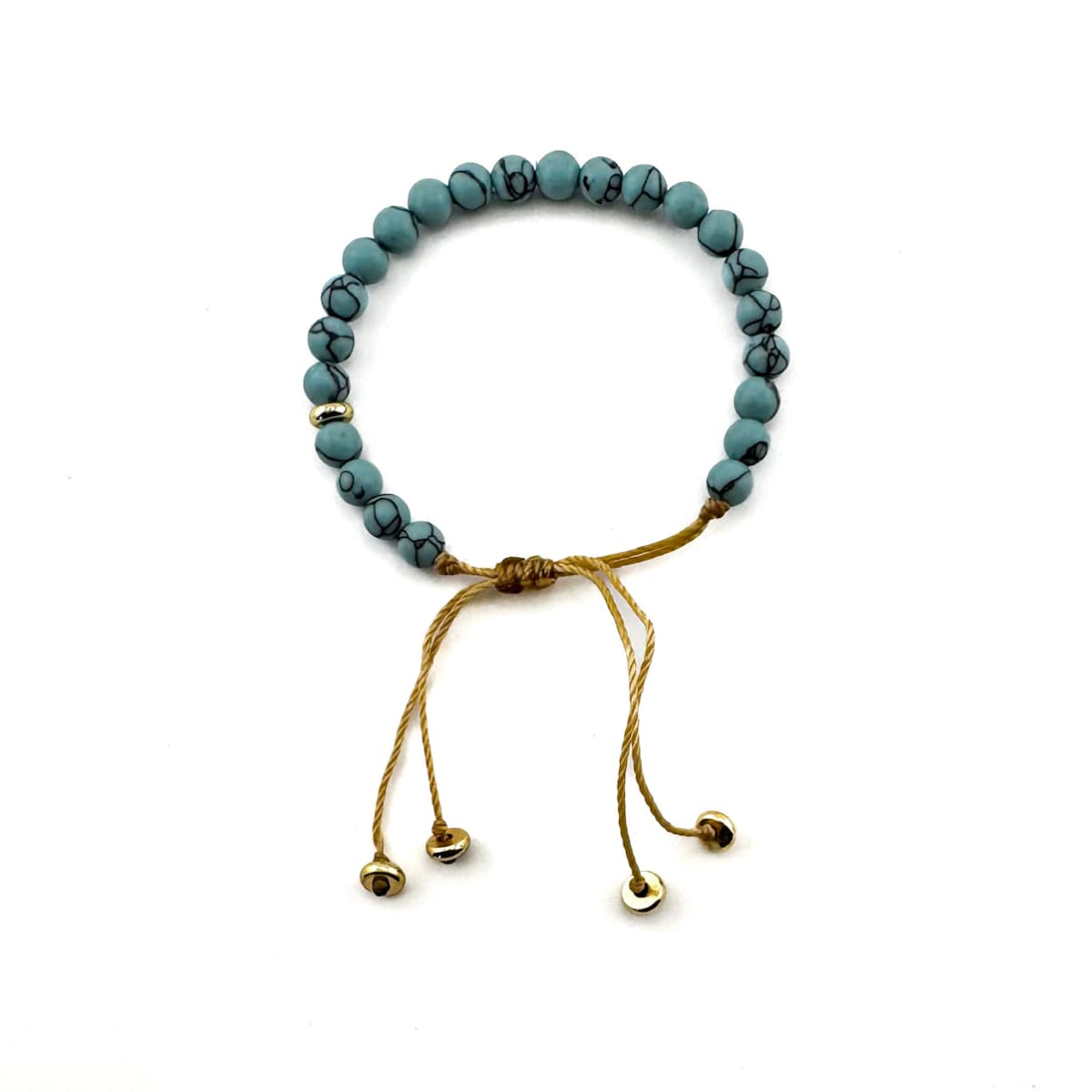 Oracle Turquoise Bracelet - Handmade by Mella - Oracle - 18k Gold Plated - 