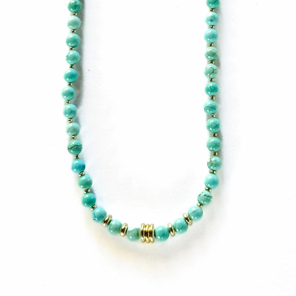 Oracle Turquoise Necklace - Handmade by Mella - necklace - Sterling Silver - 