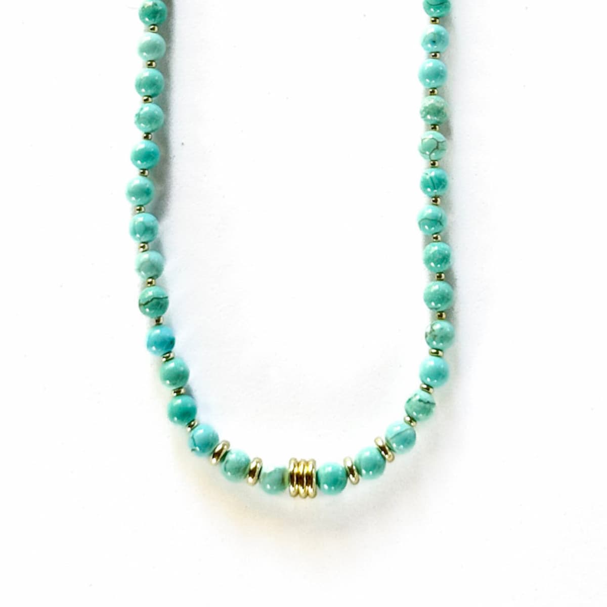 Oracle Turquoise Necklace - Handmade by Mella - necklace - Sterling Silver - 