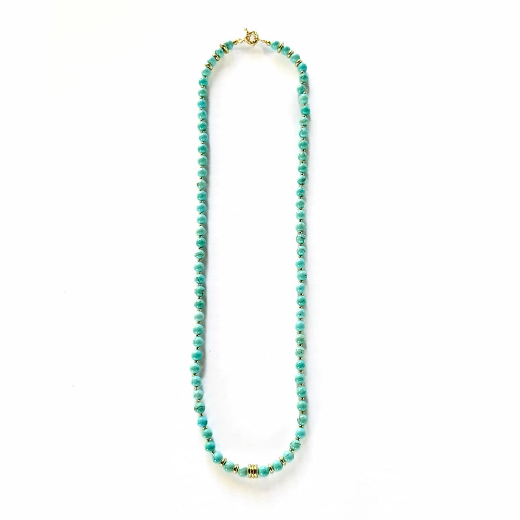 Oracle Turquoise Necklace - Handmade by Mella - necklace - Sterling Silver - 