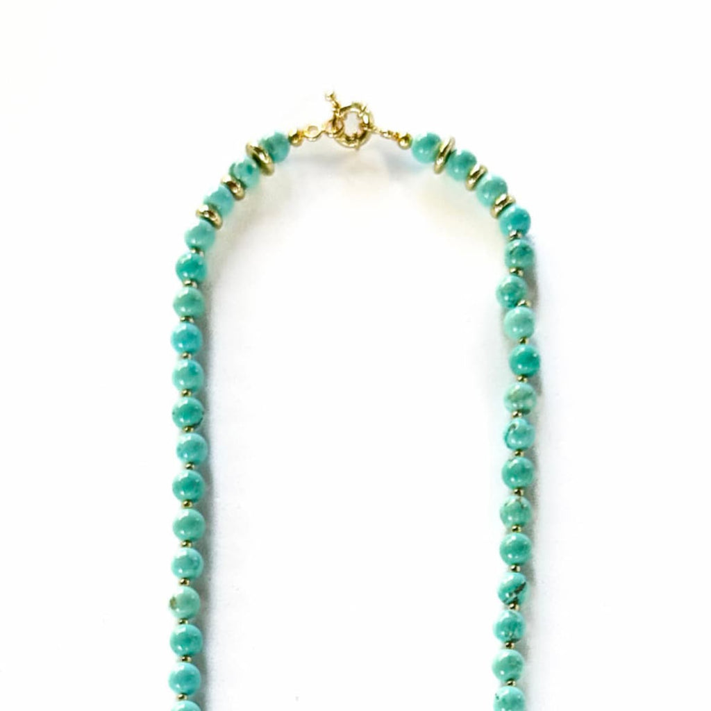 Oracle Turquoise Necklace - Handmade by Mella - necklace - Sterling Silver - 