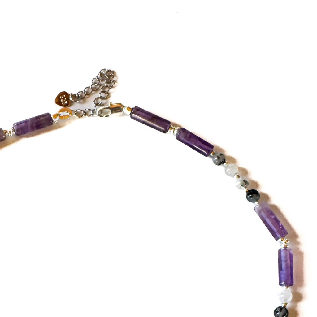 Princess Amethyst Necklace - Handmade by Mella - necklace - 