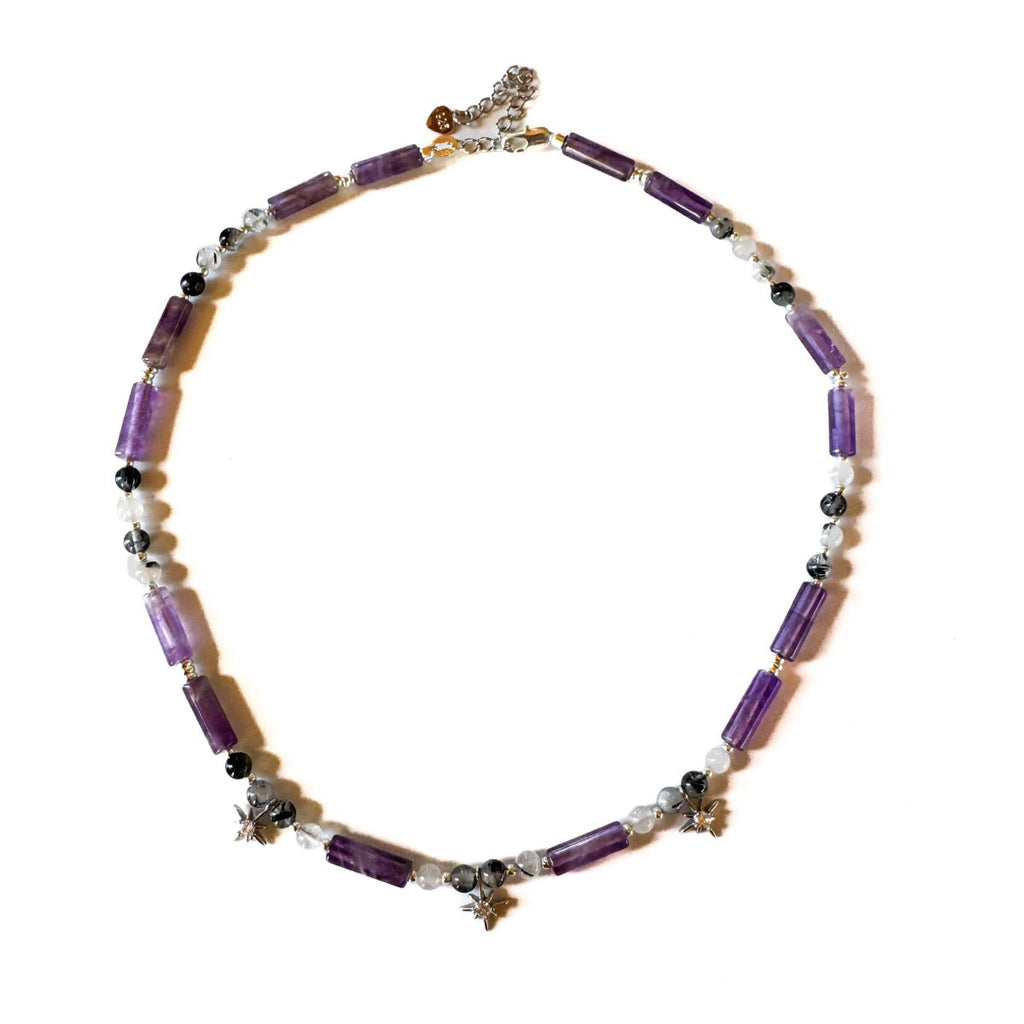 Princess Amethyst Necklace - Handmade by Mella - necklace - 