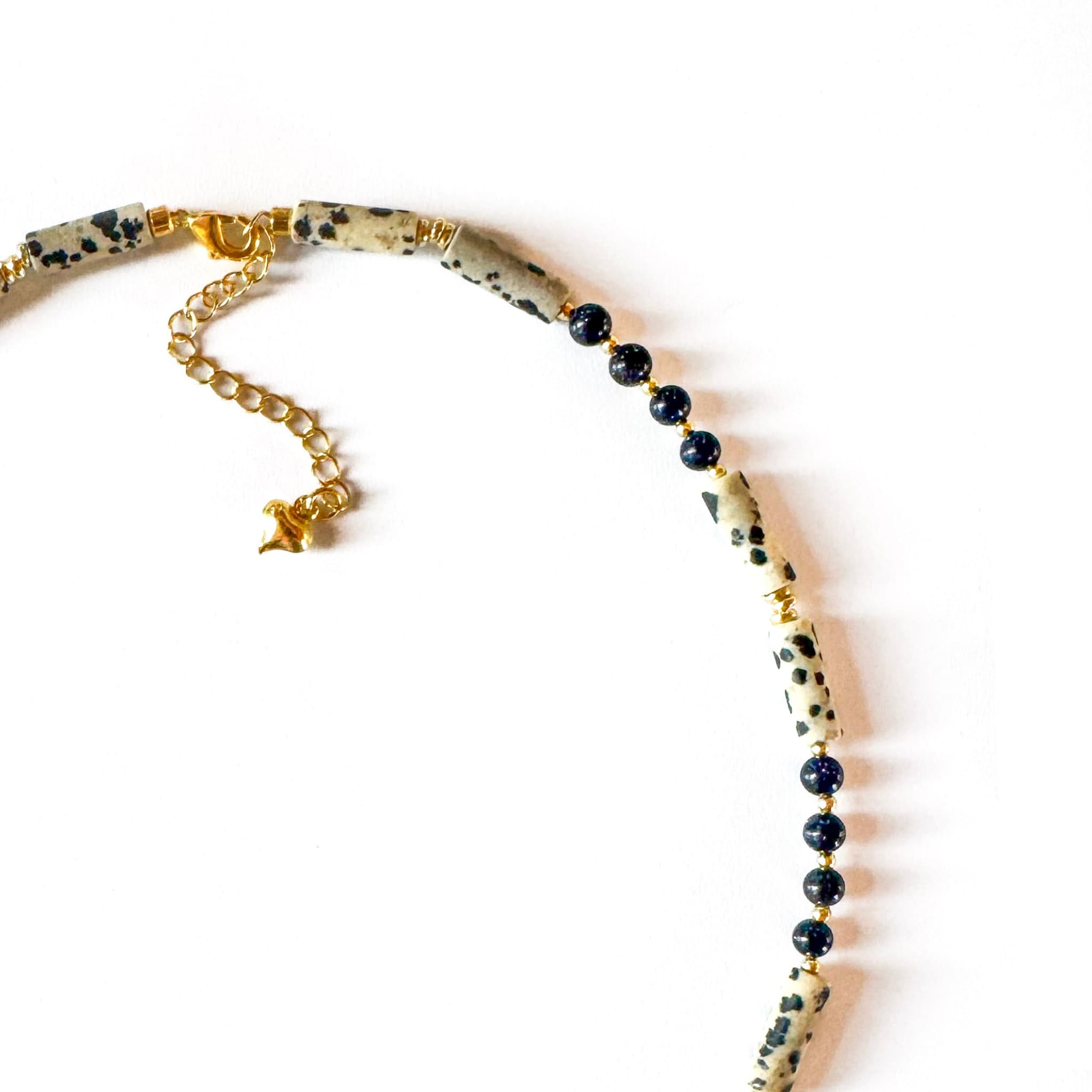 Princess Dalmatian Jasper Necklace - Handmade by Mella - necklace - 