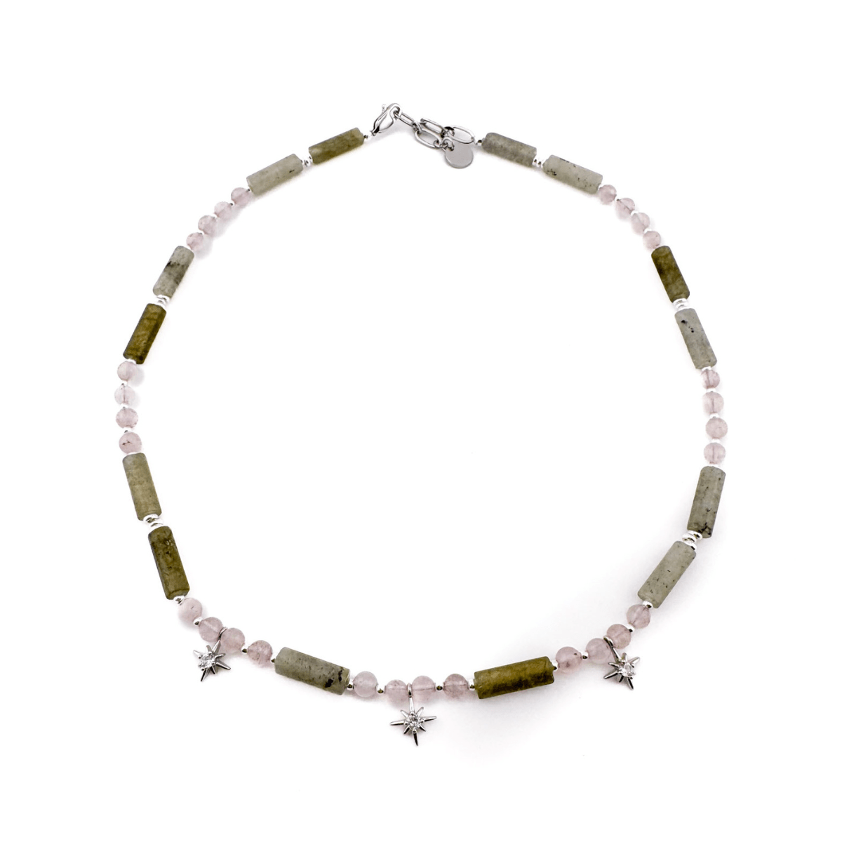 Princess Labradorite Necklace - Handmade by Mella - necklace - Green Jade - 