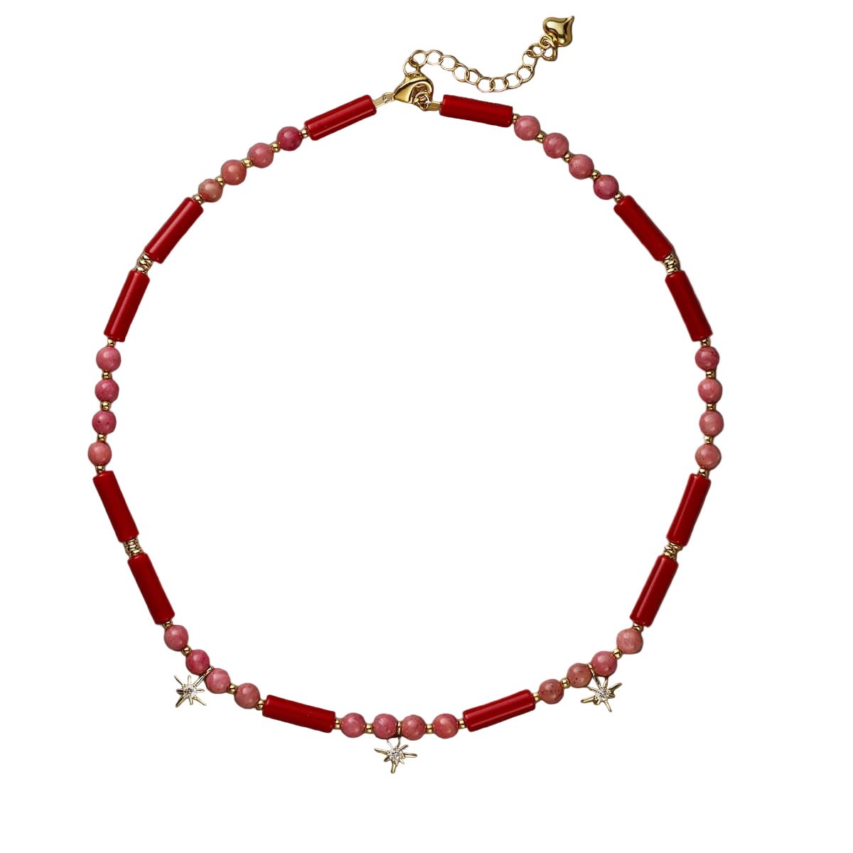 Princess Red Coral Necklace - Handmade by Mella - necklace - 