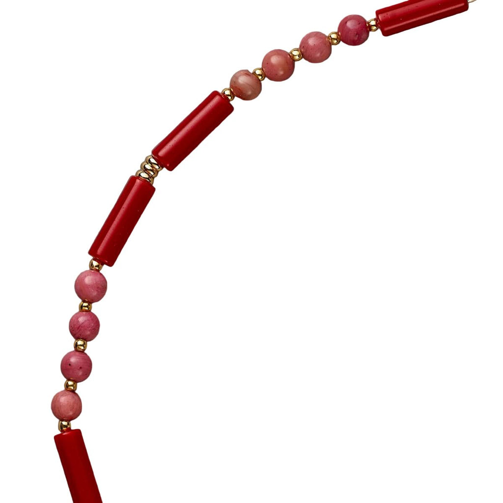 Princess Red Coral Necklace - Handmade by Mella - necklace - 