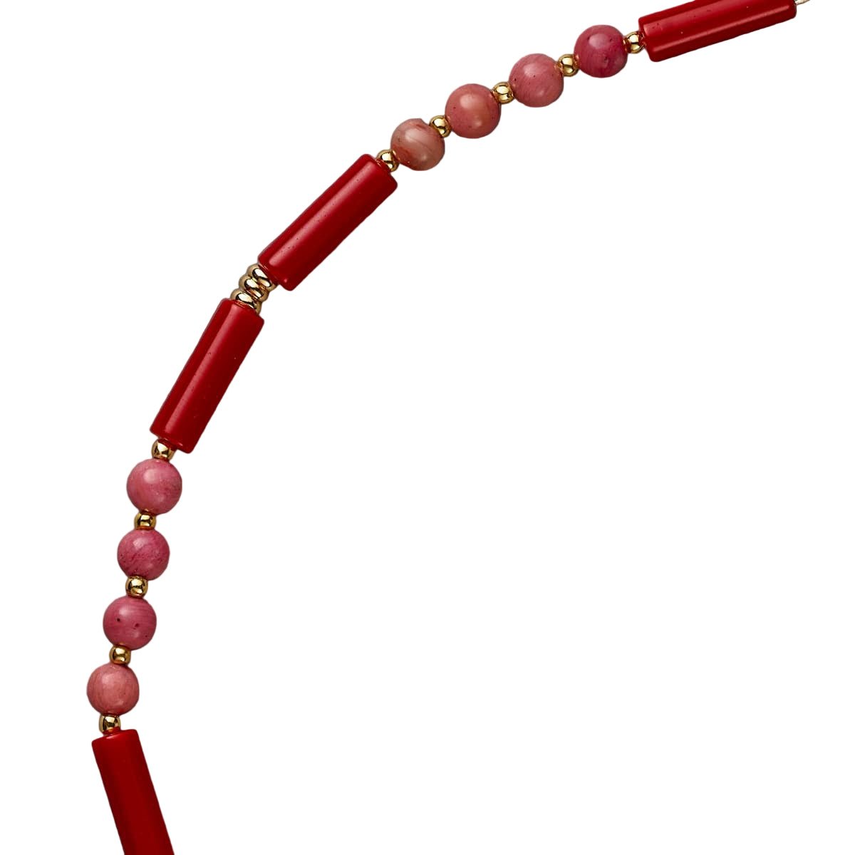 Princess Red Coral Necklace - Handmade by Mella - necklace - 