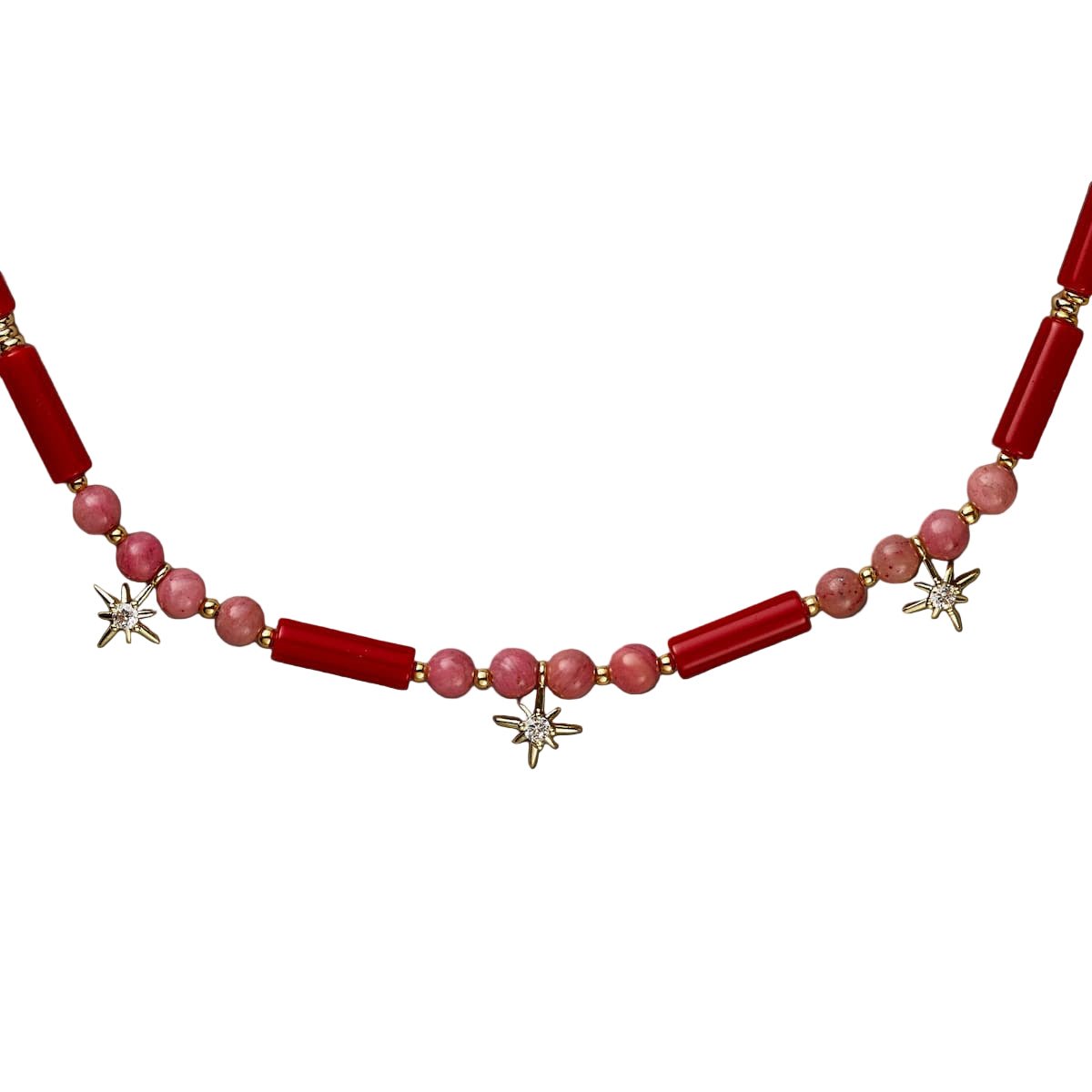 Princess Red Coral Necklace - Handmade by Mella - necklace - 