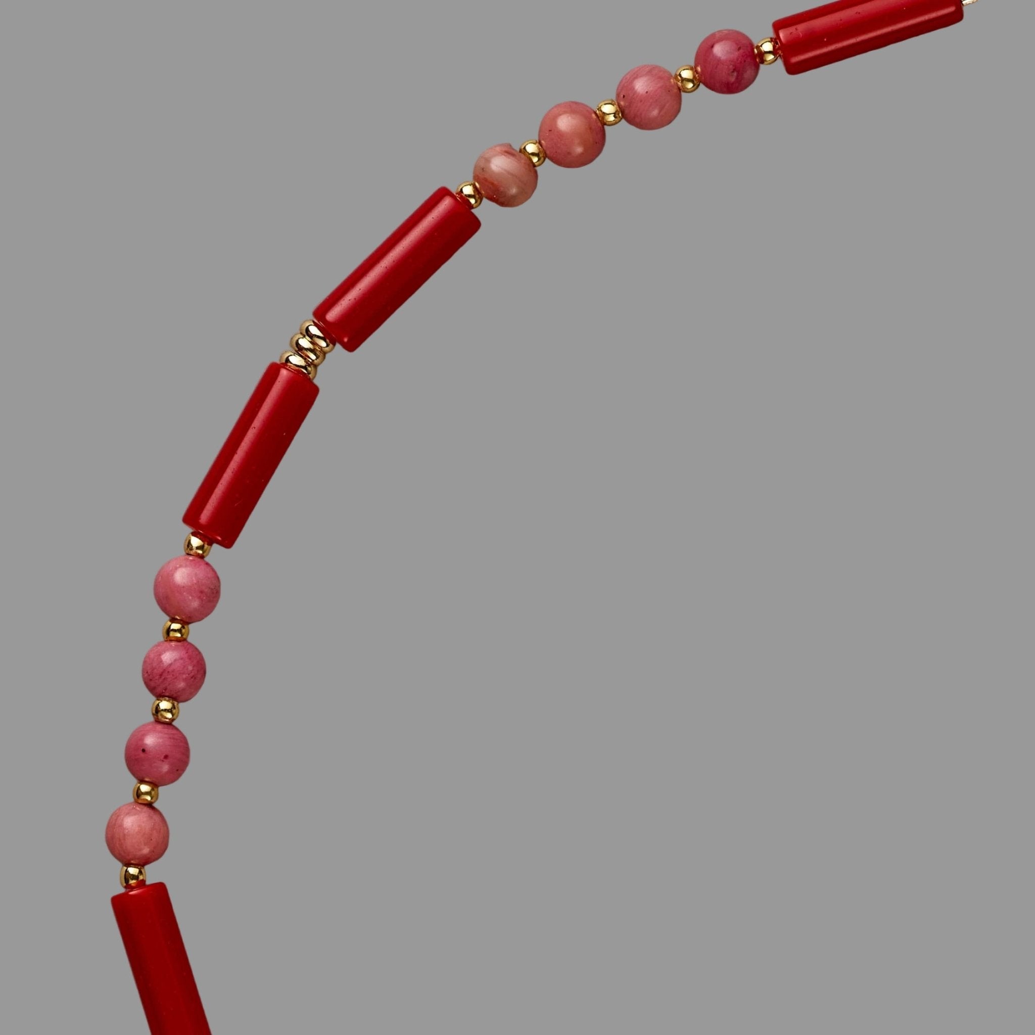 Princess Red Coral Necklace - Handmade by Mella - Princess - 