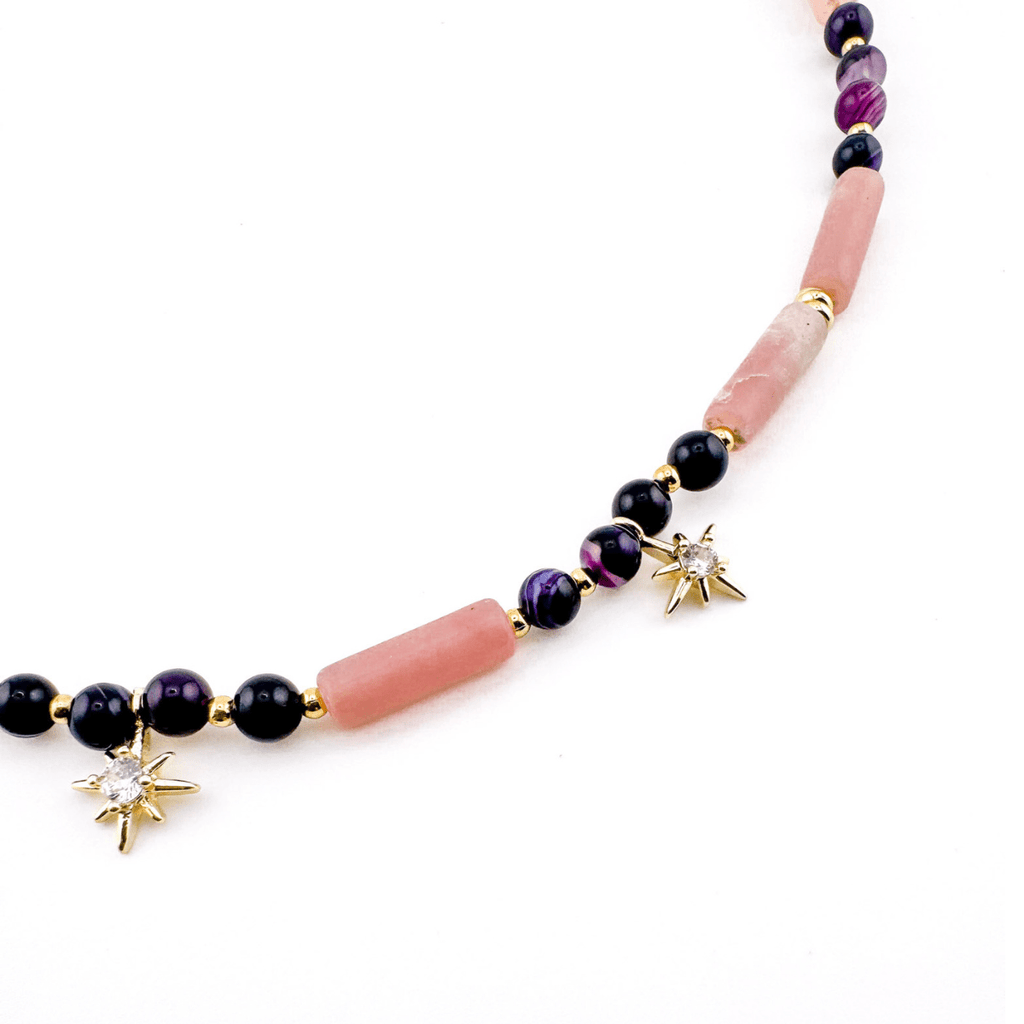 Princess Rose Quartz Necklace - Handmade by Mella - necklace - 