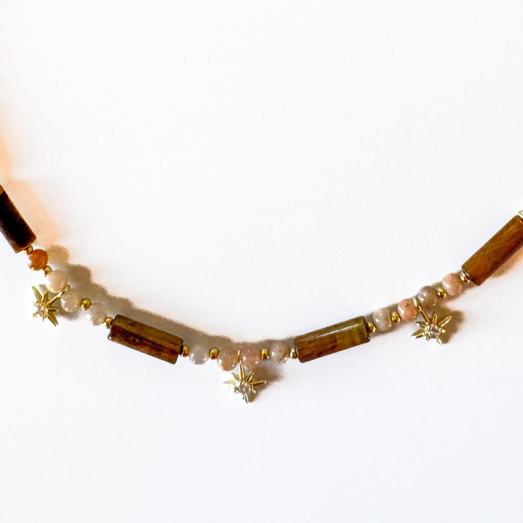 Princess Tiger Eye Necklace - Handmade by Mella - necklace - 