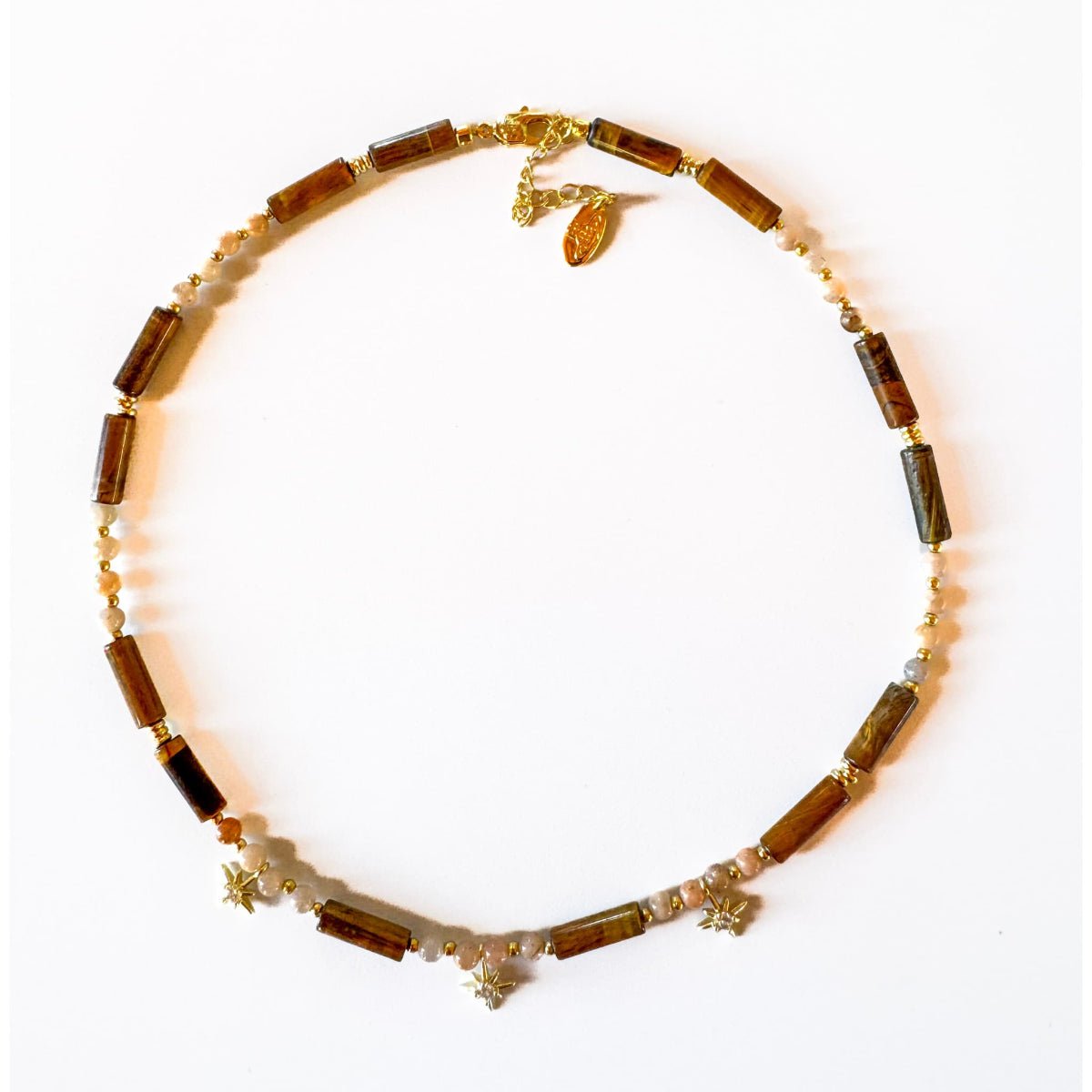 Princess Tiger Eye Necklace - Handmade by Mella - necklace - 
