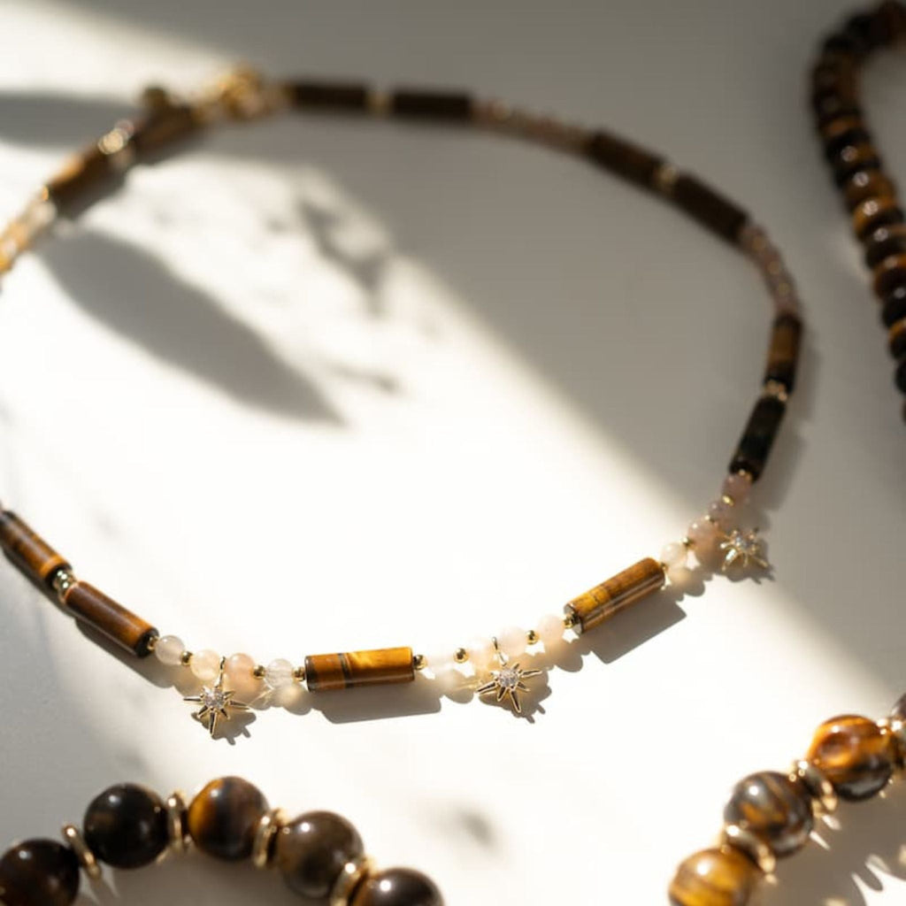 Princess Tiger Eye Necklace - Handmade by Mella - necklace - 