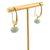 עגילי דרופ אמזונייט