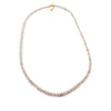Rose quartz fishbone necklace
