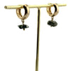 Pendientes Luna de Jaspe Verde