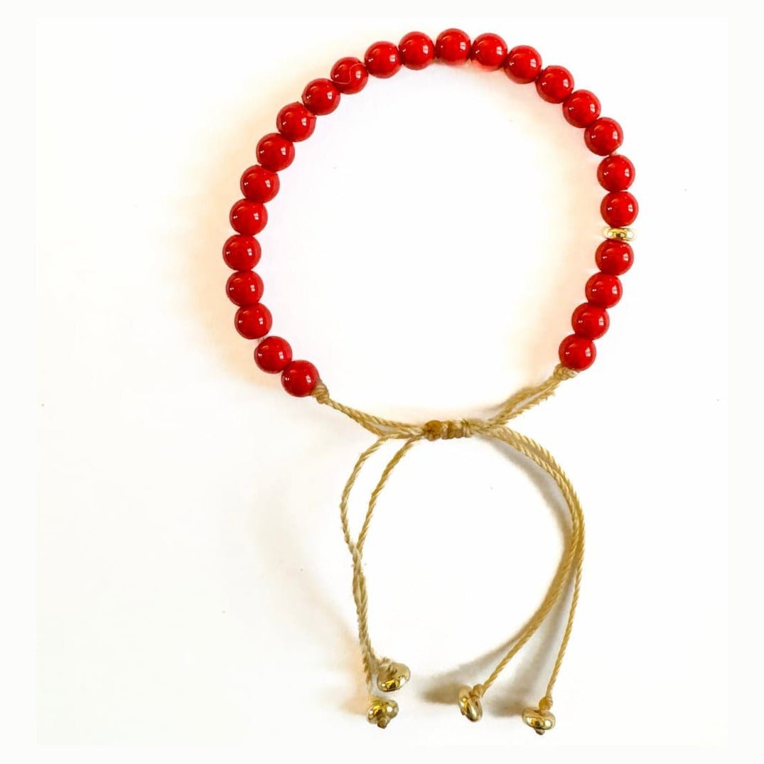 צמיד אורקל קורל אדום - Handmade by Mella - Oracle - 