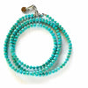 Turquoise fishbone necklace