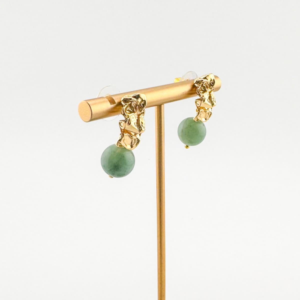Royal Amazonite Earrings - Handmade by Mella - Royal - 18k Gold Plated - 