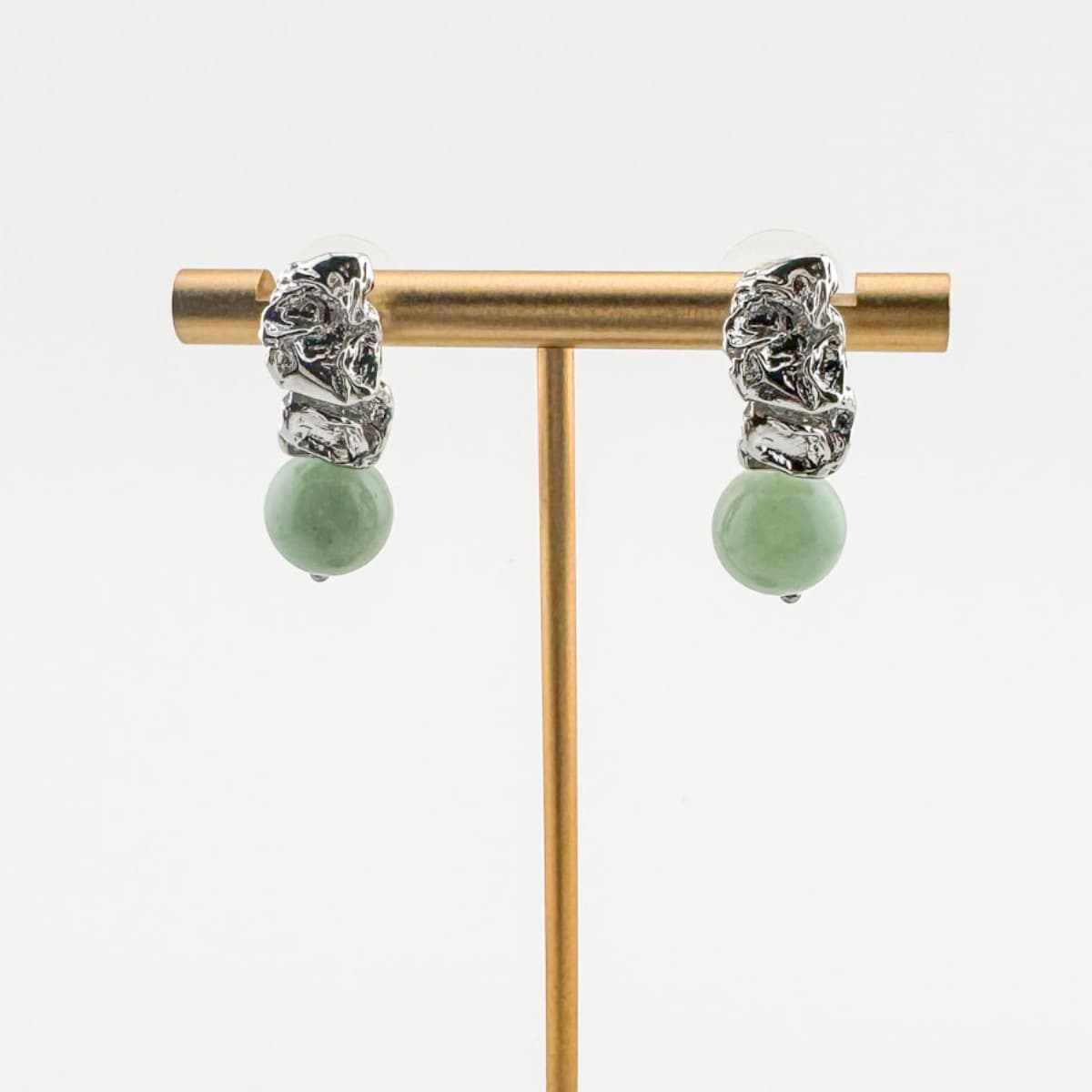 Royal Amazonite Earrings - Handmade by Mella - Royal - 18k Gold Plated - 