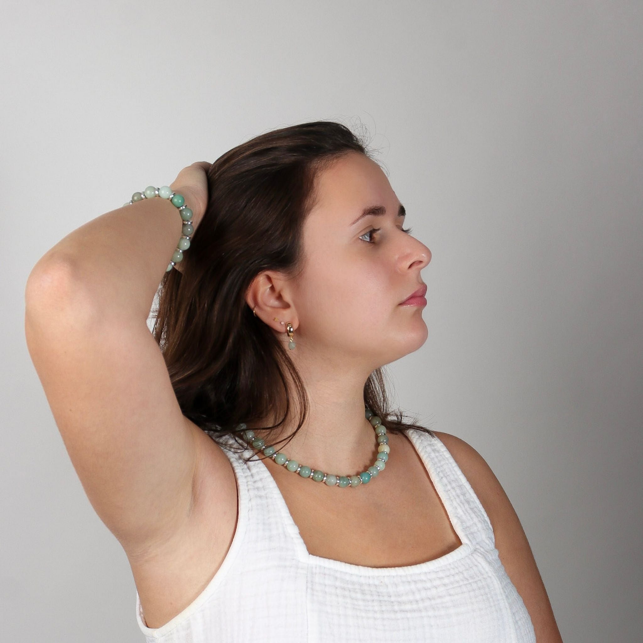 Royal Amazonite Necklace - Handmade by Mella - necklace - 