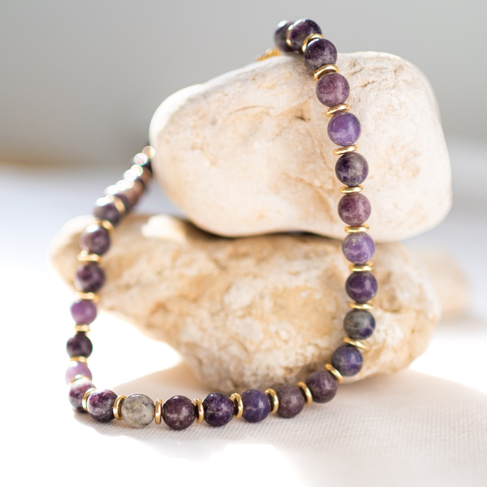 Royal Amethyst Necklace - Handmade by Mella - Royal - 