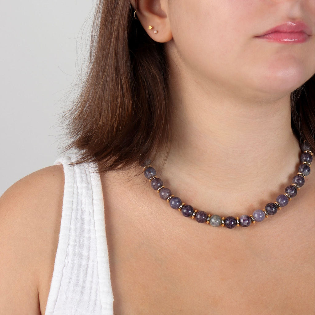 Royal Amethyst Necklace - Handmade by Mella - necklace - 