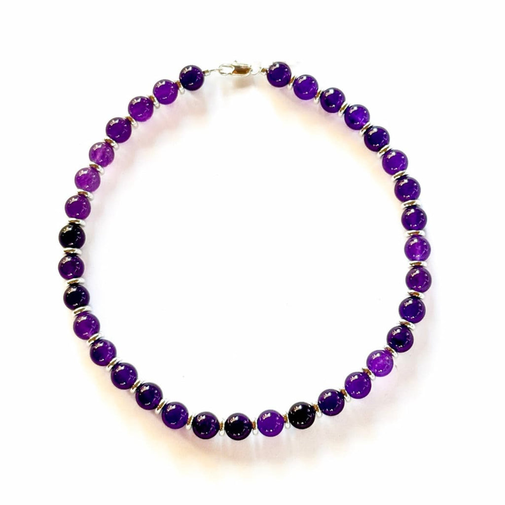 Royal Amethyst Necklace - Handmade by Mella - necklace - 