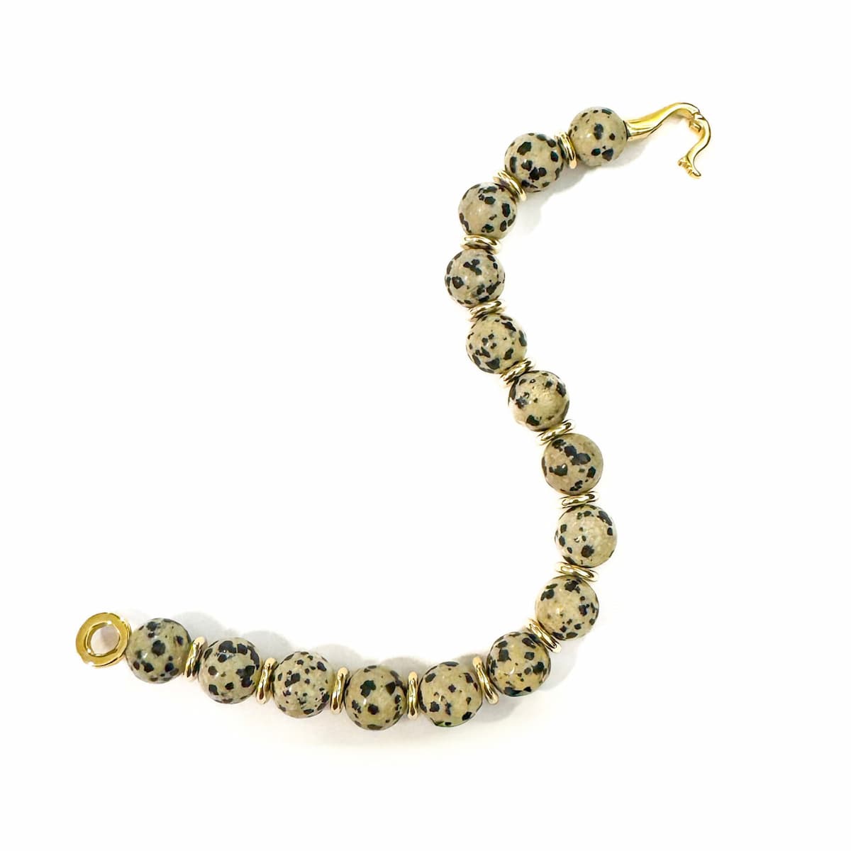 Royal Dalmatian Jasper Bracelet - Handmade by Mella - Bracelet - 