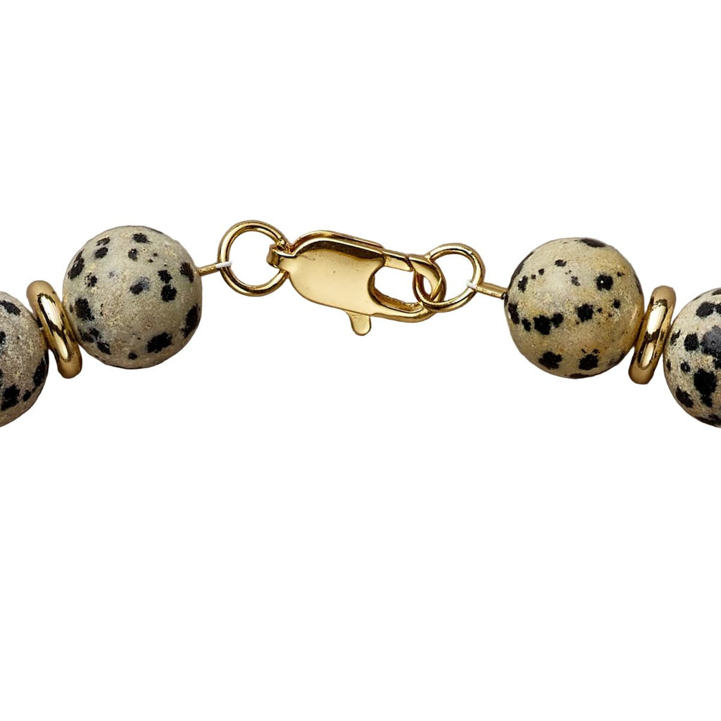 Royal Dalmatian Jasper Necklace - Handmade by Mella - necklace - 