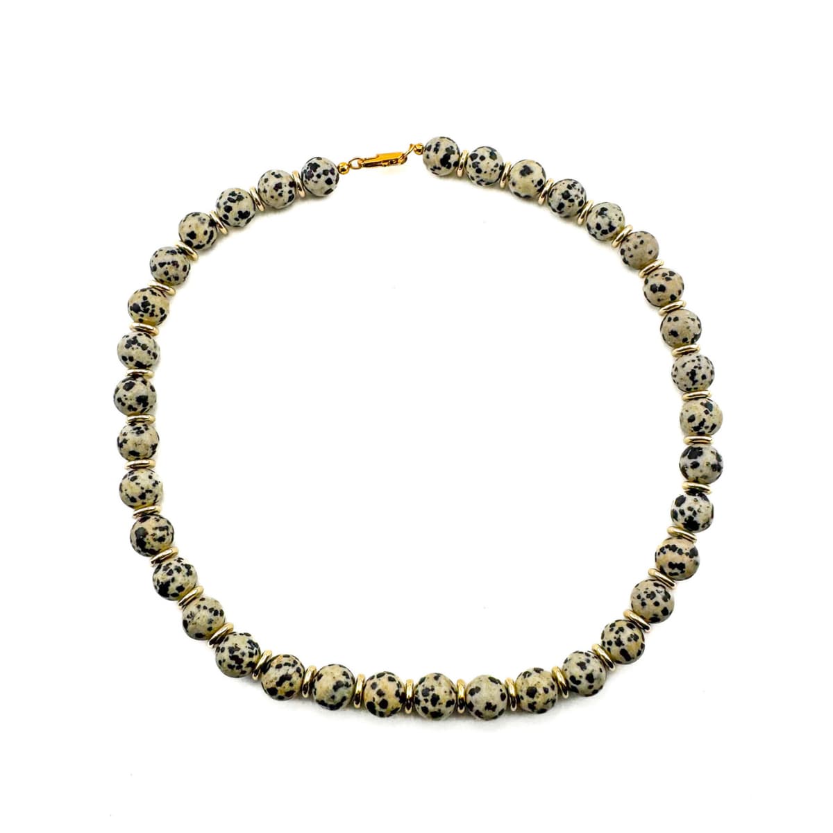 Royal Dalmatian Jasper Necklace - Handmade by Mella - Royal - 