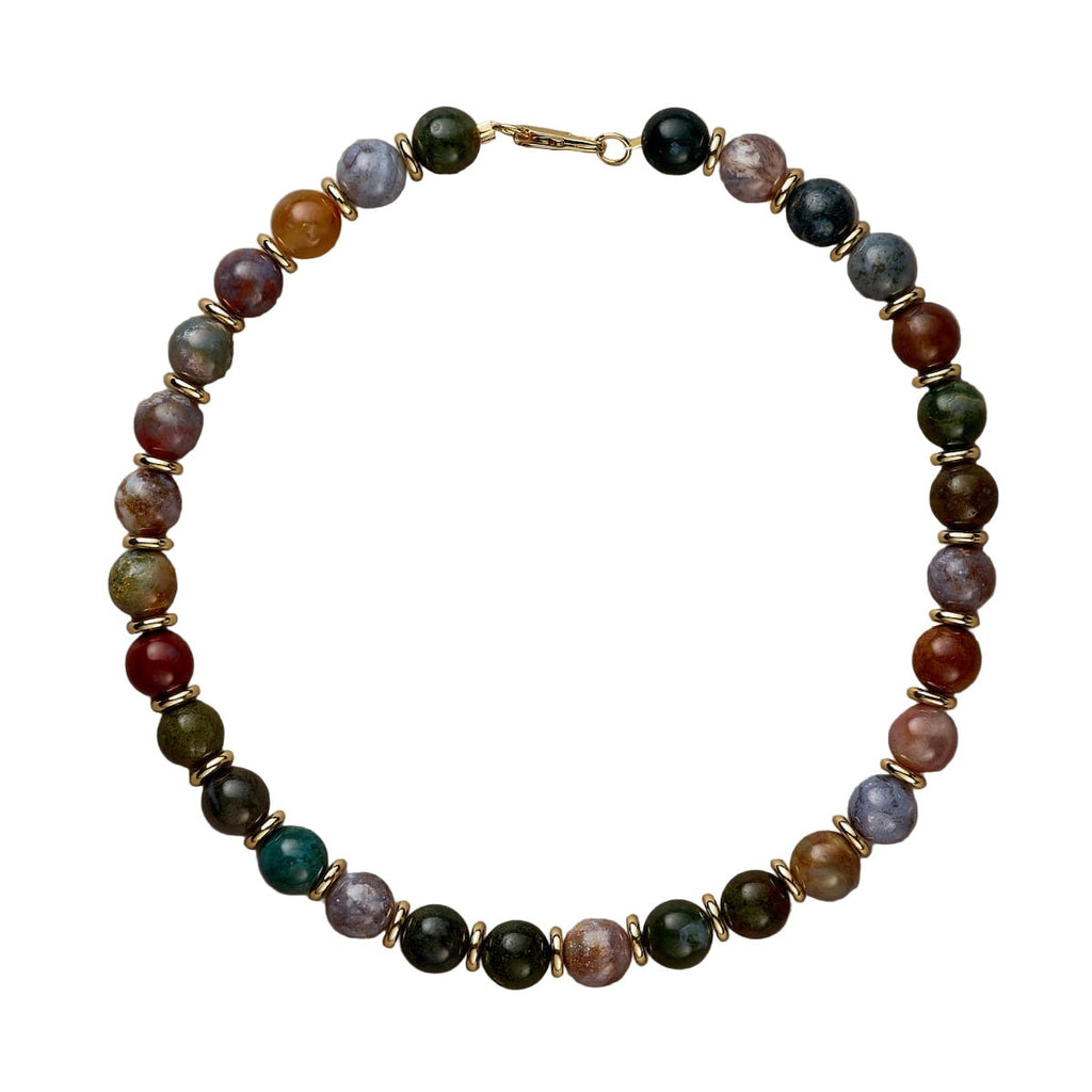 Royal Indian Agate Necklace - Handmade by Mella - necklace - 