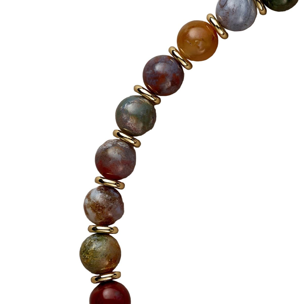 Royal Indian Agate Necklace - Handmade by Mella - necklace - 