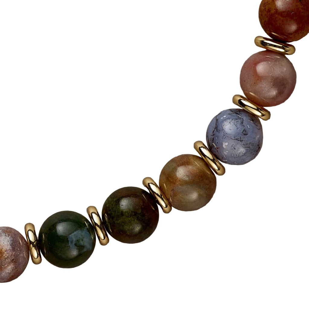 Royal Indian Agate Necklace - Handmade by Mella - necklace - 