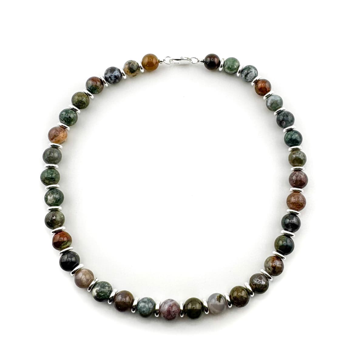 Royal Indian Agate Necklace - Handmade by Mella - Royal - 