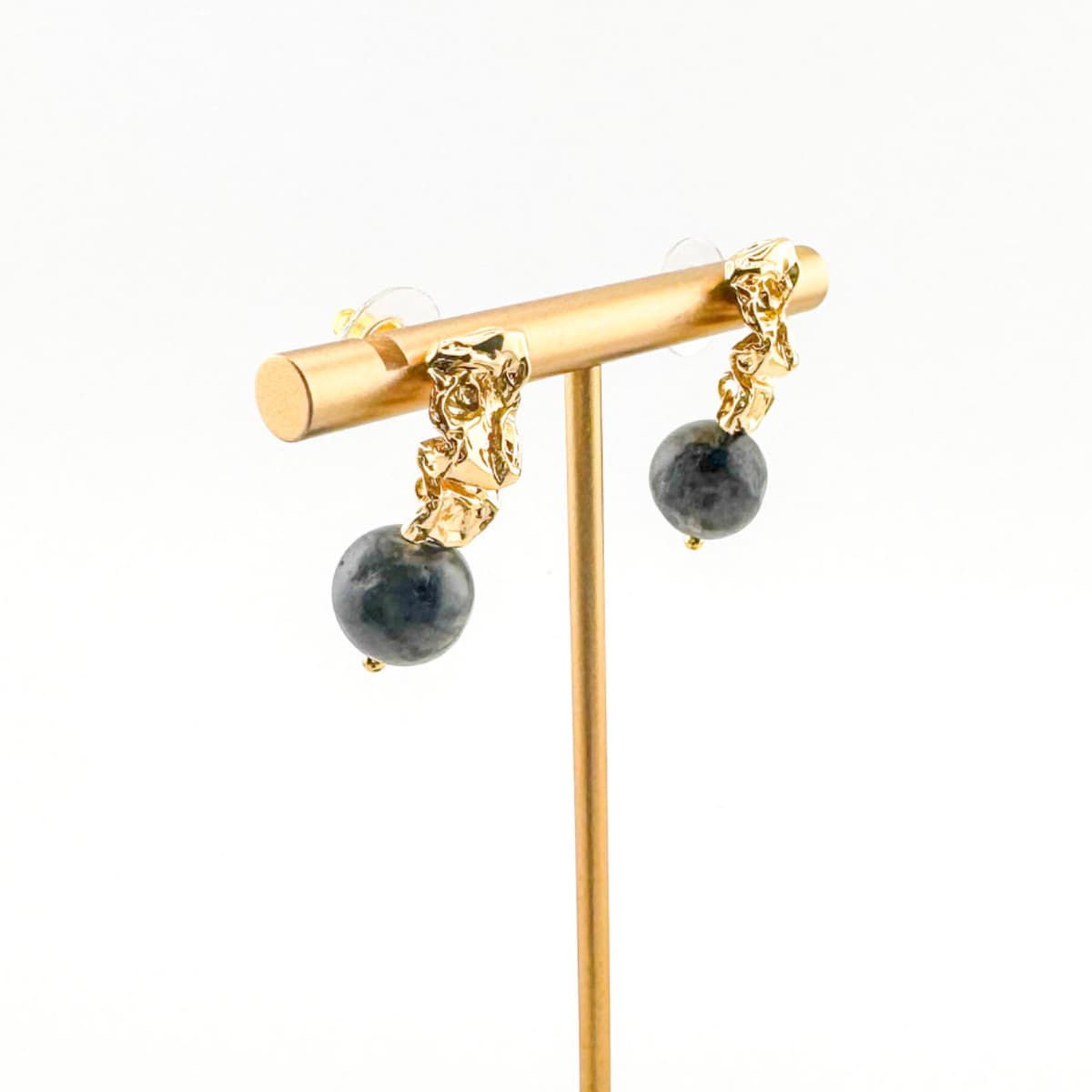 Royal Labradorite Earrings - Handmade by Mella - Royal - Silver - plated - 