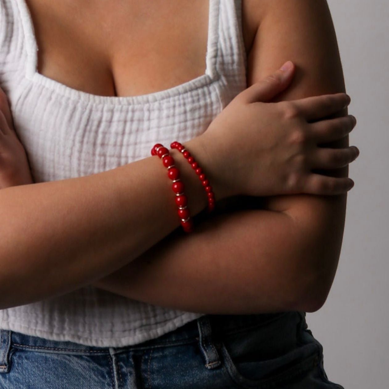 Royal Red Coral Bracelet - Handmade by Mella - Bracelet - 
