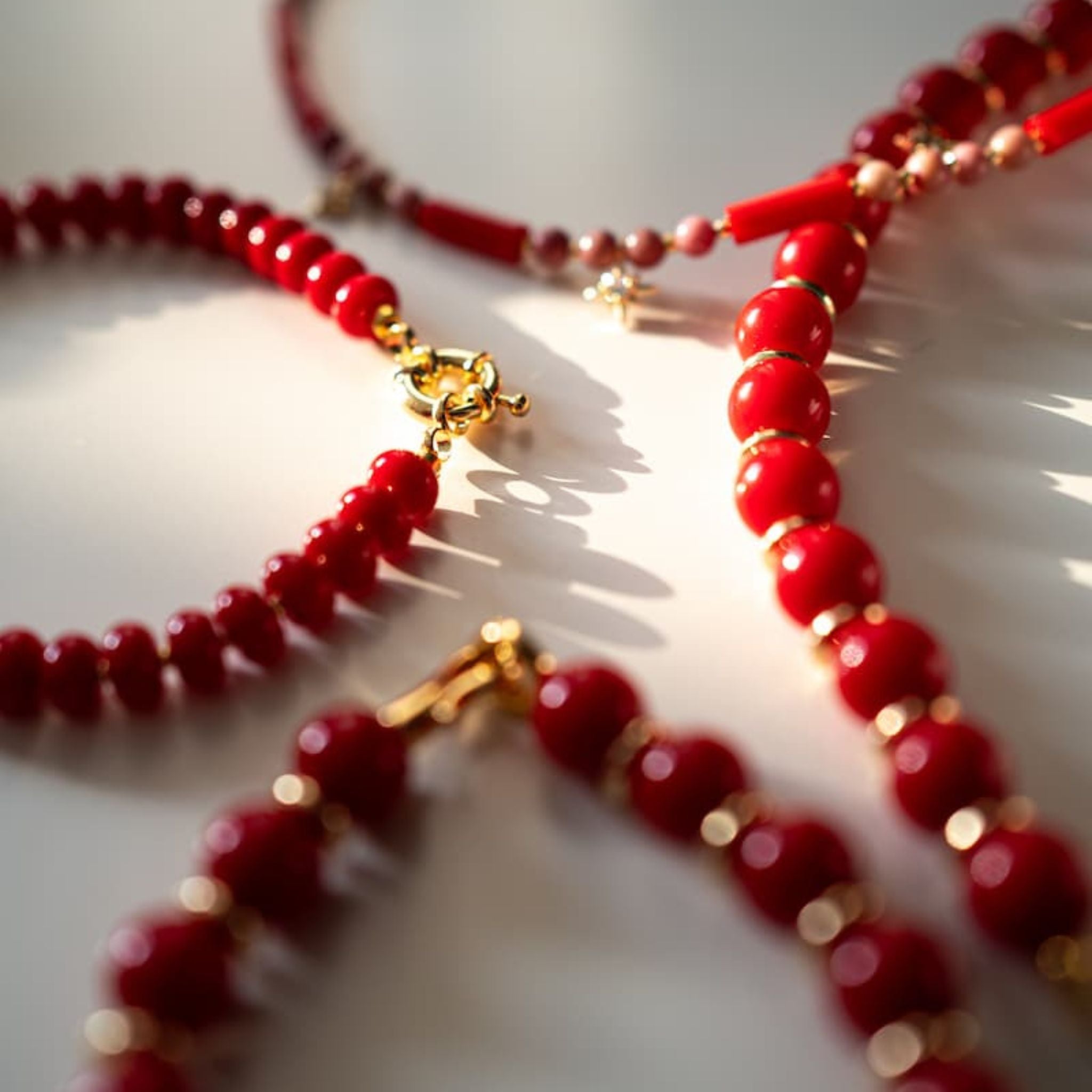 Royal Red Coral Bracelet - Handmade by Mella - Bracelet - 