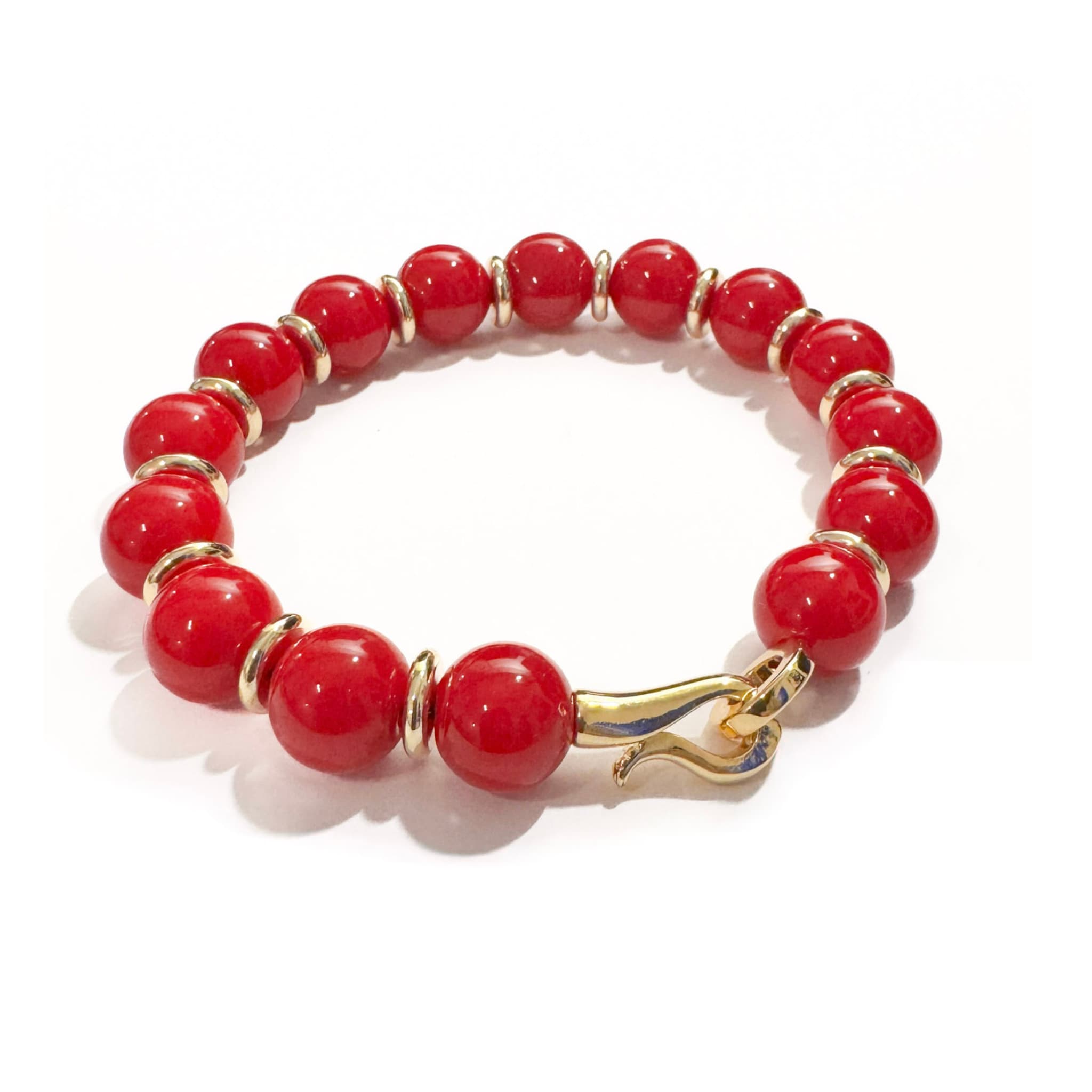 Royal Red Coral Bracelet - Handmade by Mella - Bracelet - 