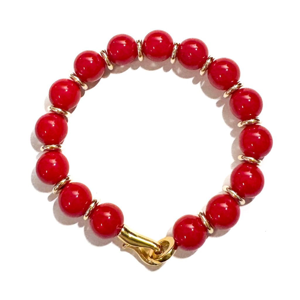 Royal Red Coral Bracelet - Handmade by Mella - Bracelet - 