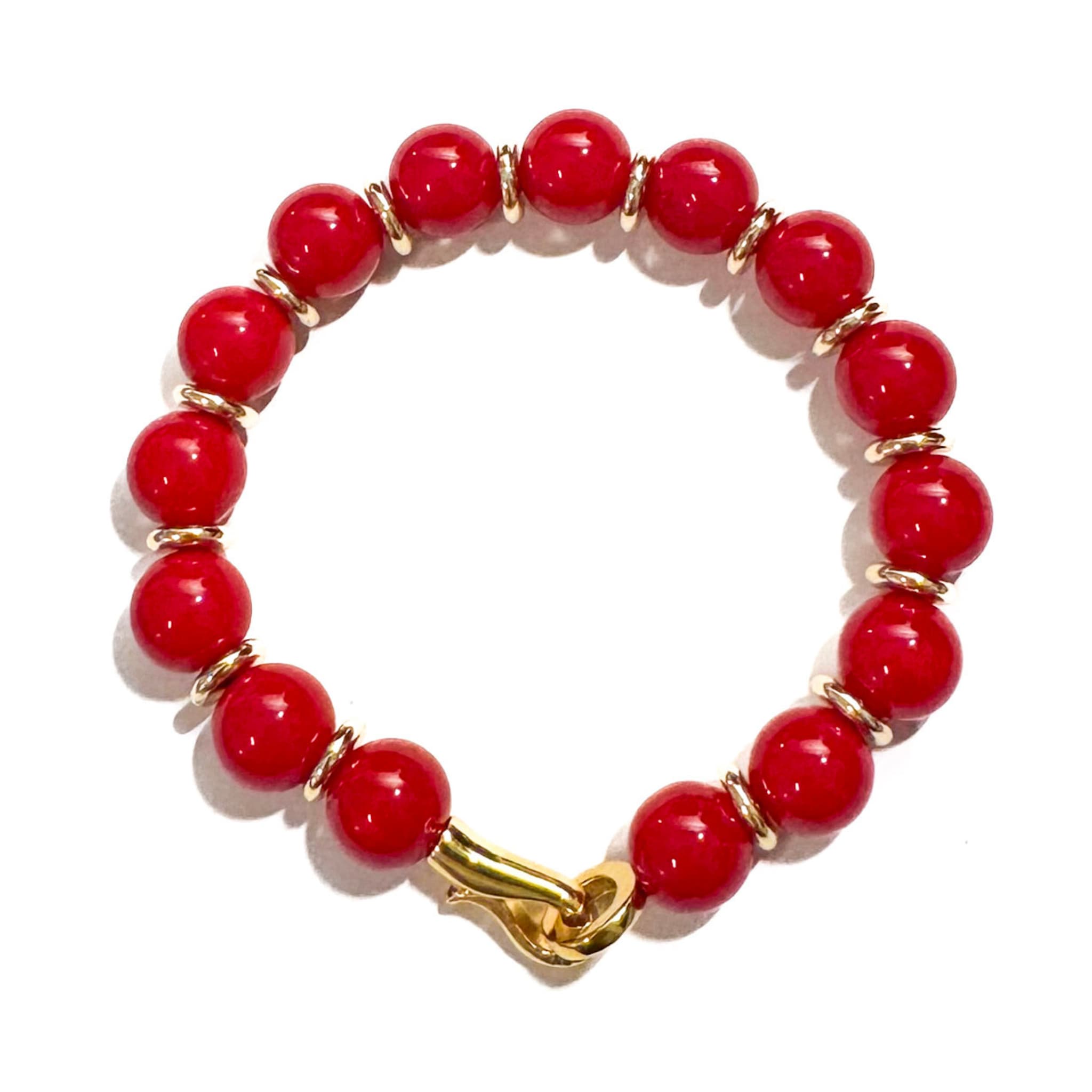 Royal Red Coral Bracelet - Handmade by Mella - Bracelet - 