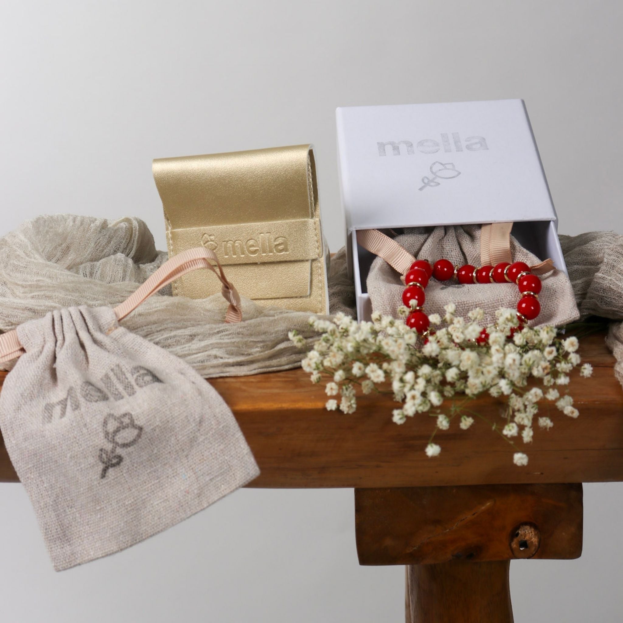 Royal Red Coral Necklace - Handmade by Mella - necklace - 