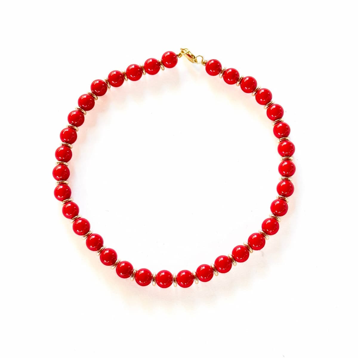 Royal Red Coral Necklace - Handmade by Mella - necklace - 