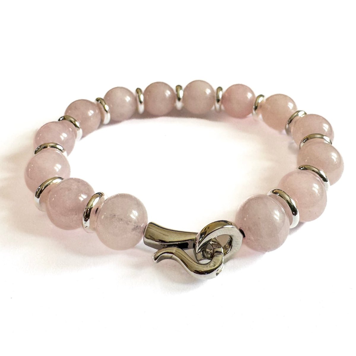 Royal Rose Quartz Bracelet - Handmade by Mella - Bracelet - 