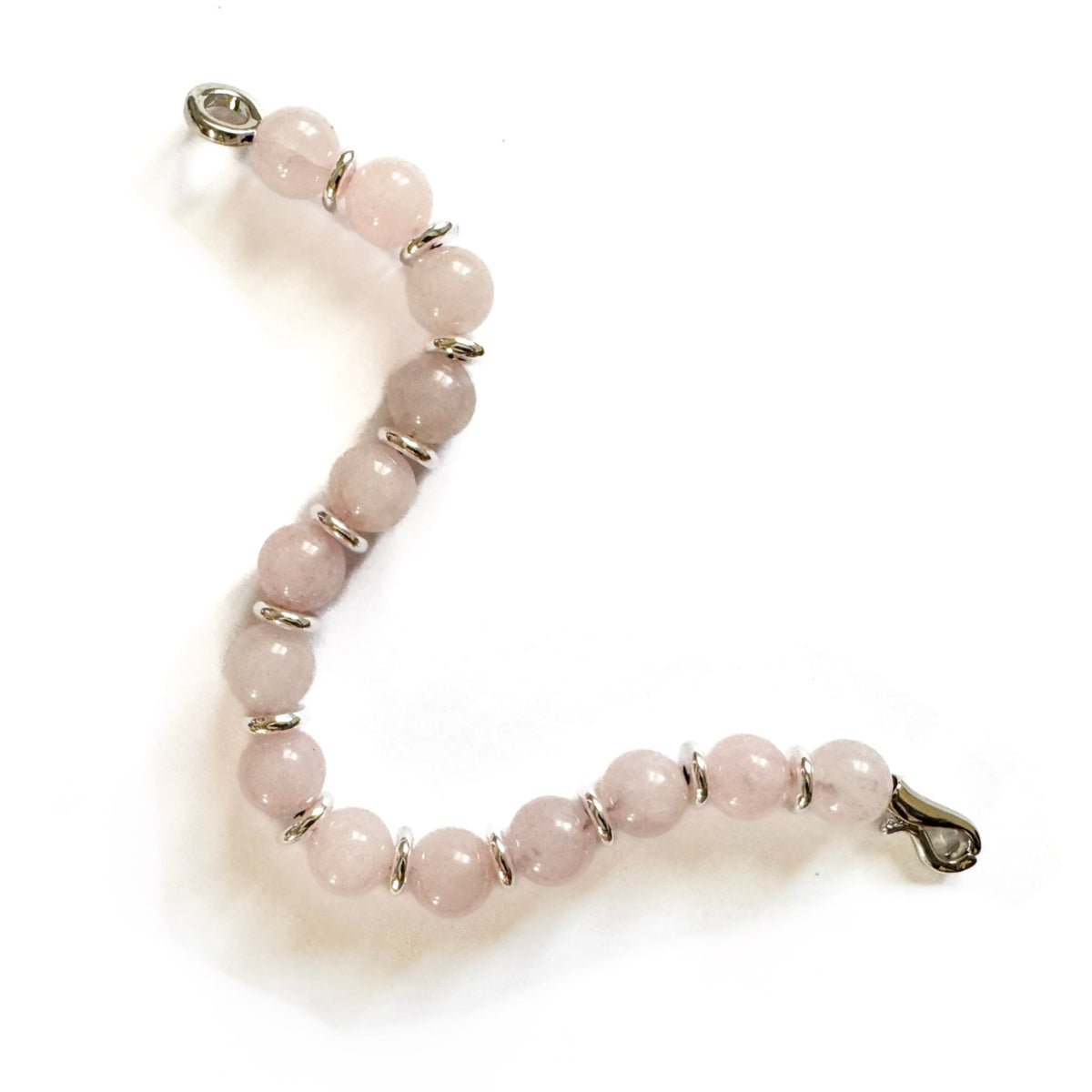 Royal Rose Quartz Bracelet - Handmade by Mella - Bracelet - 